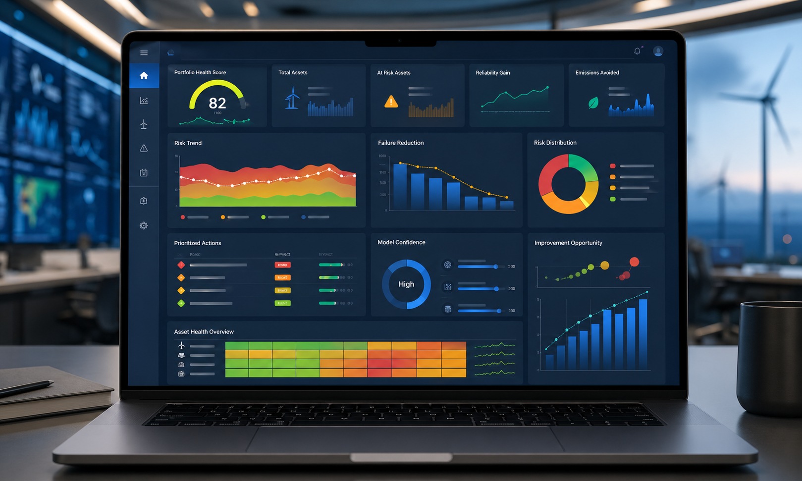 Executive reliability report on laptop